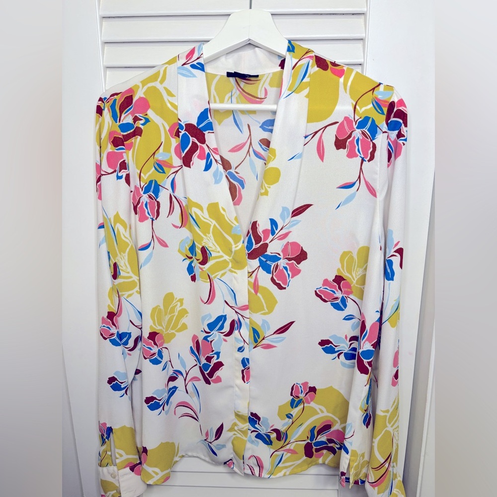 Halogen floral Womens top size Large
